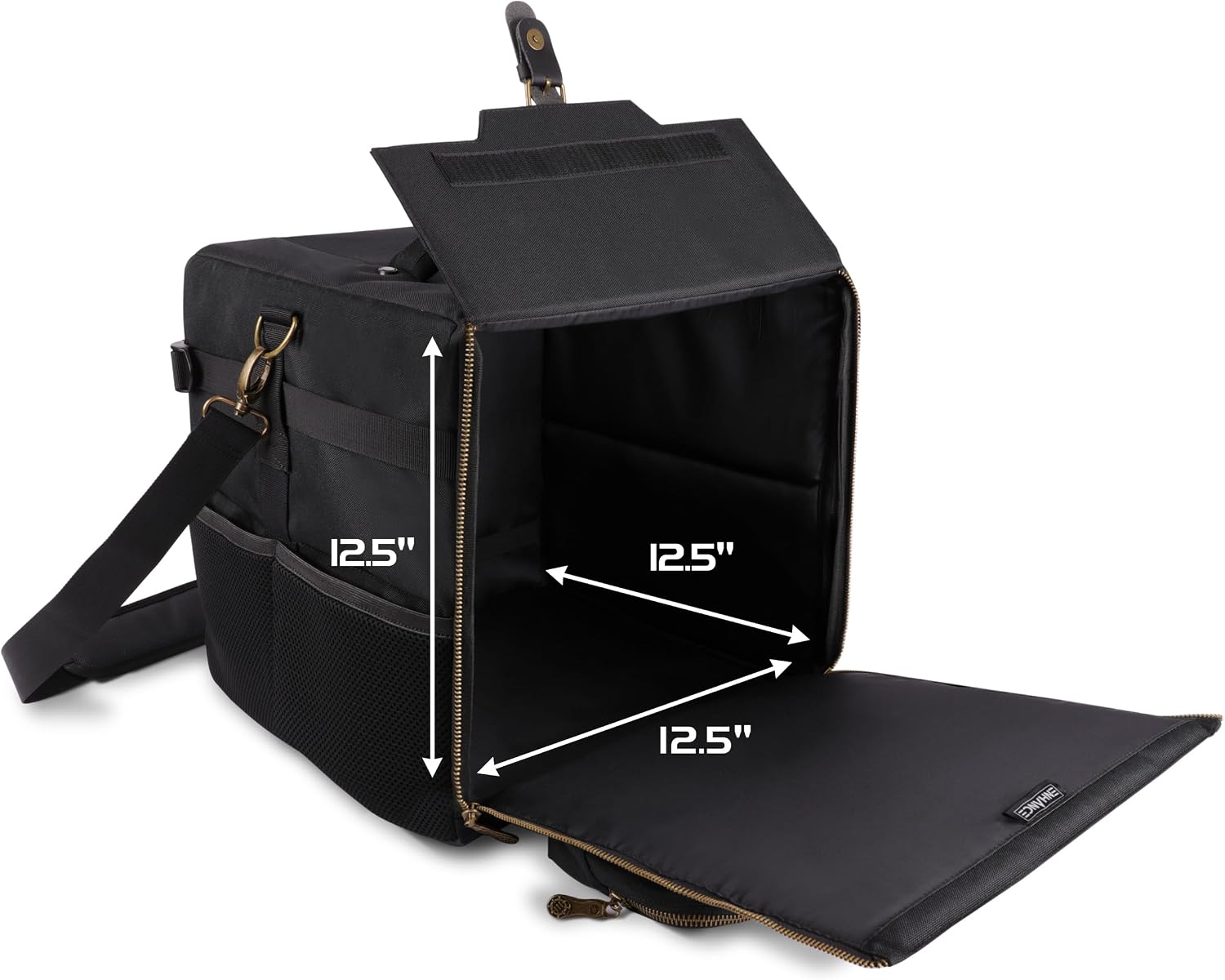 ENHANCE Board Game Shoulder Bag - Reinforced Board Game Storage with Padded Shoulder Strap and Accessories Pockets for Dice, Cards, More - Carrier Protects Tabletop Adventures - Image 2